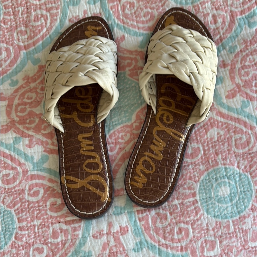 Sam Edelman Cream Braided Sandals